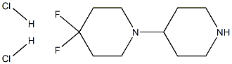 4,4-DIFLUORO-1,4-BIPIPERIDINE 2HCL Structure