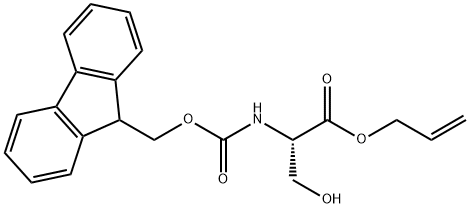 L-Serine, N-[(9H-fluoren-9-ylmethoxy)carbonyl]-, 2-propenyl ester Structure