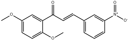 (2E)-1-(2,5-dimethoxyphenyl)-3-(3-nitrophenyl)prop-2-en-1-one 구조식 이미지