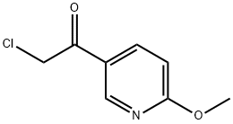 2-chloro-1-(6-methoxypyridin-3-yl)ethanone 구조식 이미지
