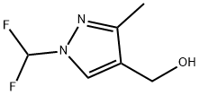 (1-Difluoromethyl-3-methyl-1H-pyrazol-4-yl)-methanol 구조식 이미지