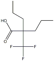 2-Propyl-2-trifluoromethyl-pentanoic acid Structure