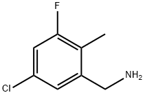 (5-CHLORO-3-FLUORO-2-METHYLPHENYL)METHANAMINE Structure