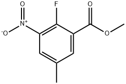 Methyl 2-fluoro-5-methyl-3-nitrobenzoate Structure