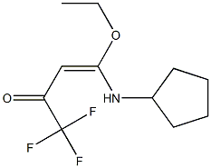 (E)-4-(cyclopentylamino)-4-ethoxy-1,1,1-trifluorobut-3-en-2-one Structure