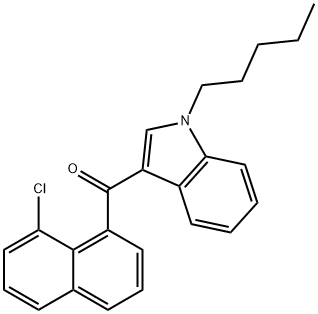 (8-chloronaphthalen-1-yl)-(1-pentylindol-3-yl)methanone Structure