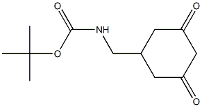 tert-Butyl n-[(3,5-dioxocyclohexyl)methyl]carbamate Structure