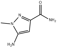 5-Amino-1-methyl-1H-pyrazole-3-carboxylic acid amide Structure