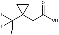 (1-Trifluoromethyl-cyclopropyl)-acetic acid Structure