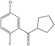 (5-chloro-2-fluorophenyl)-cyclopentylmethanone Structure