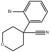 4-(2-Bromophenyl)oxane-4-carbonitrile Structure