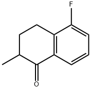 5-FLUORO-2-METHYL-1,2,3,4-TETRAHYDRONAPHTHALEN-1-ONE 구조식 이미지