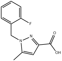 1-(2-Fluorobenzyl)-5-methyl-1H-pyrazole-3-carboxylic acid Structure