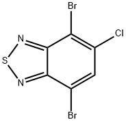 2,1,3-BENZOTHIADIAZOLE, 4,7-DIBROMO-5-CHLORO- Structure