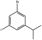 1-Bromo-3-iodo-5-isopropylbenzene Structure