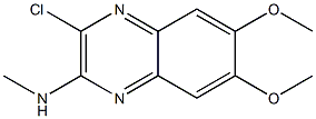3-chloro-6,7-dimethoxy-N-methylquinoxalin-2-amine Structure
