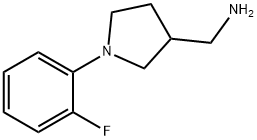 1-[1-(2-fluorophenyl)-3-pyrrolidinyl]methanamine Structure