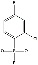 4-bromo-2-chlorobenzene-1-sulfonyl fluoride Structure