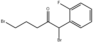 1,5-Dibromo-1-(2-fluorophenyl)-2-pentanone Structure