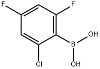 Boronic acid, B-(2-chloro-4,6-difluorophenyl)- 구조식 이미지