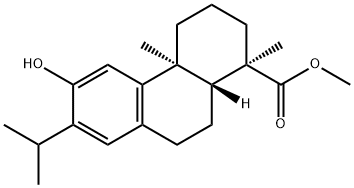 1-Phenanthrenecarboxylicacid, 1,2,3,4,4a,9,10,10a-octahydro-6-hydroxy-1,4a-dimethyl-7-(1-methylethyl)-,methyl ester, (1R,4aS,10aR)- Structure