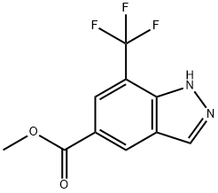 METHYL 7-(TRIFLUOROMETHYL)-1H-INDAZOLE-5-CARBOXYLATE Structure