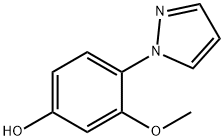 3-methoxy-4-(1H-pyrazol-1-yl)phenol Structure