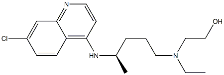 2-[[(4R)-4-[(7-chloroquinolin-4-yl)amino]pentyl]-ethylamino]ethanol Structure