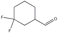 3,3-difluorocyclohexane-1-carbaldehyde Structure