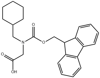 N-Fmoc-N-(cyclohexylmethyl)-glycine Structure