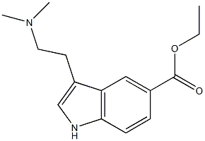 1H-Indole-5-carboxylic acid, 3-[2-(dimethylamino)ethyl]-, ethyl ester 구조식 이미지
