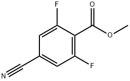 methyl 4-cyano-2,6-difluorobenzoate Structure
