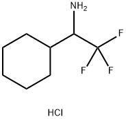 1-cyclohexyl-2,2,2-trifluoroethan-1-amine hydrochloride Structure