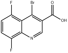 4-Bromo-5,8-difluoro-quinoline-3-carboxylic acid Structure