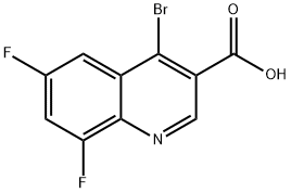 4-Bromo-6,8-difluoro-quinoline-3-carboxylic acid Structure