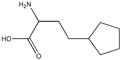 2-amino-4-cyclopentylbutanoic acid 구조식 이미지