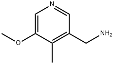 (5-methoxy-4-methylpyridin-3-yl)methanamine Structure