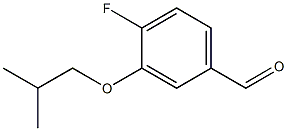 4-fluoro-3-(2-methylpropoxy)benzaldehyde Structure