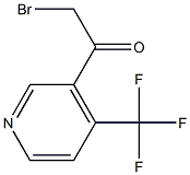 2-bromo-1-[4-(trifluoromethyl)pyridin-3-yl]ethanone Structure