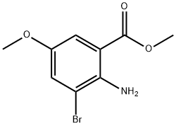 METHYL 2-AMINO-3-BROMO-5-METHOXYBENZOATE Structure