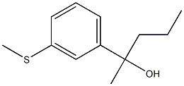 2-(3-methylsulfanylphenyl)pentan-2-ol Structure