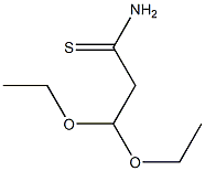 3,3-diethoxypropanethioamide Structure