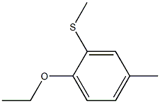 1-ethoxy-4-methyl-2-methylsulfanylbenzene Structure