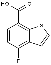 4-FLUOROBENZO[B]THIOPHENE-7-CARBOXYLIC ACID 구조식 이미지