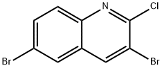 3,6-Dibromo-2-chloro-quinoline Structure
