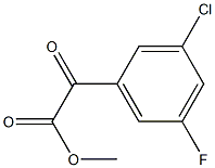 METHYL 2-(3-CHLORO-5-FLUOROPHENYL)-2-OXOACETATE Structure