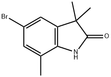 5-Bromo-3,3,7-trimethyl-1,3-dihydro-indol-2-one Structure