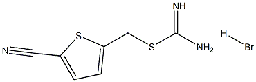 (5-Cyano-2-thienyl)methyl imidothiocarbamate hydrobromide 구조식 이미지