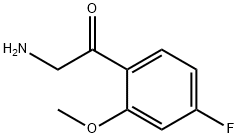2-Amino-1-(4-fluoro-2-methoxyphenyl)ethanone Structure
