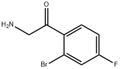 2-amino-1-(2-bromo-4-fluorophenyl)ethanone Structure